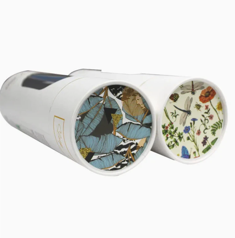 Anpassad cylinder designade papperskartong rund rörförpackningslåda för baby swaddle